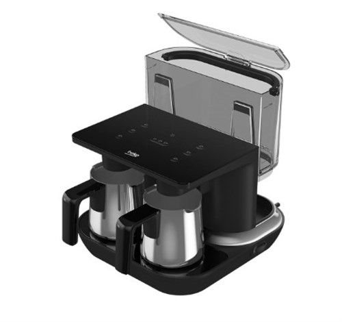 Beko TKM 8961 S Keyf Siyah Keyf Çelik İkili Kahve Makinesi
